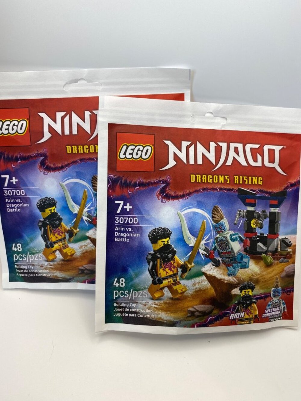 2 LEGO Ninjago Dragons Rising 30700 Arin Vs. Dragonian Battle 48-Piece Building